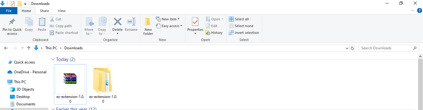Drag and Drop Extension