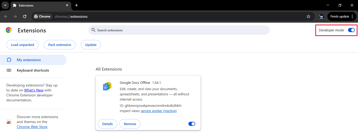 Drag and Drop Extension